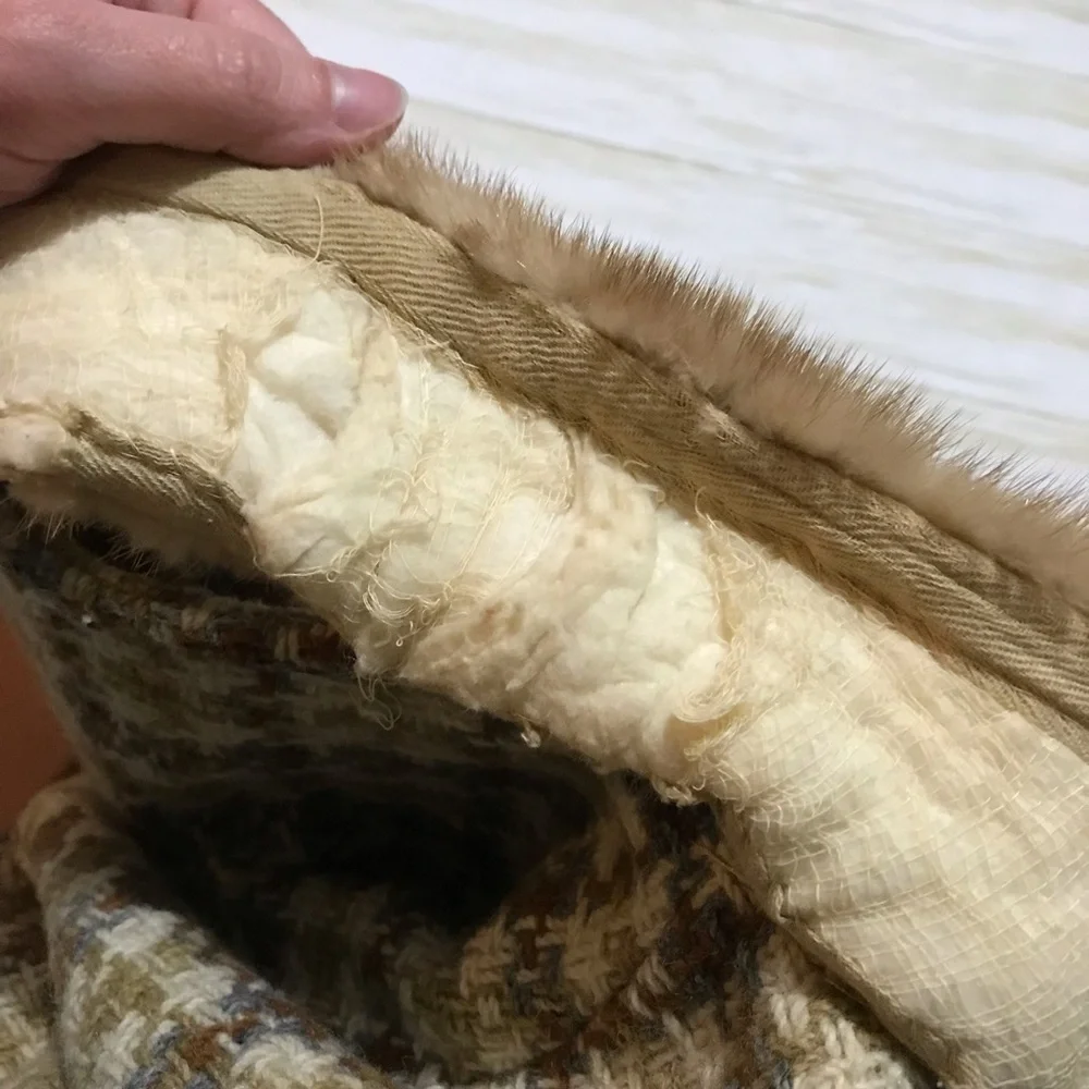 Do not buy on hold Vintage 1960s 1970s Betty Rose Plaid Tweed Coat - Picture 5 of 5